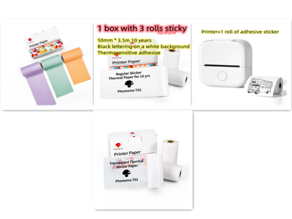 Portable Mini Thermal Photo Printer  Bluetooth-compatible