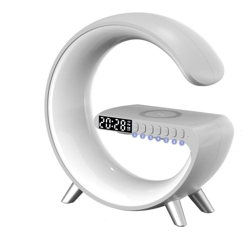 New Intelligent G Shaped LED Lamp Bluetooth Speake Wireless Charger Atmosphere