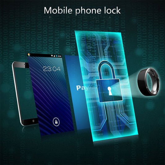 Smart Ring Multifunctional Black High-tech