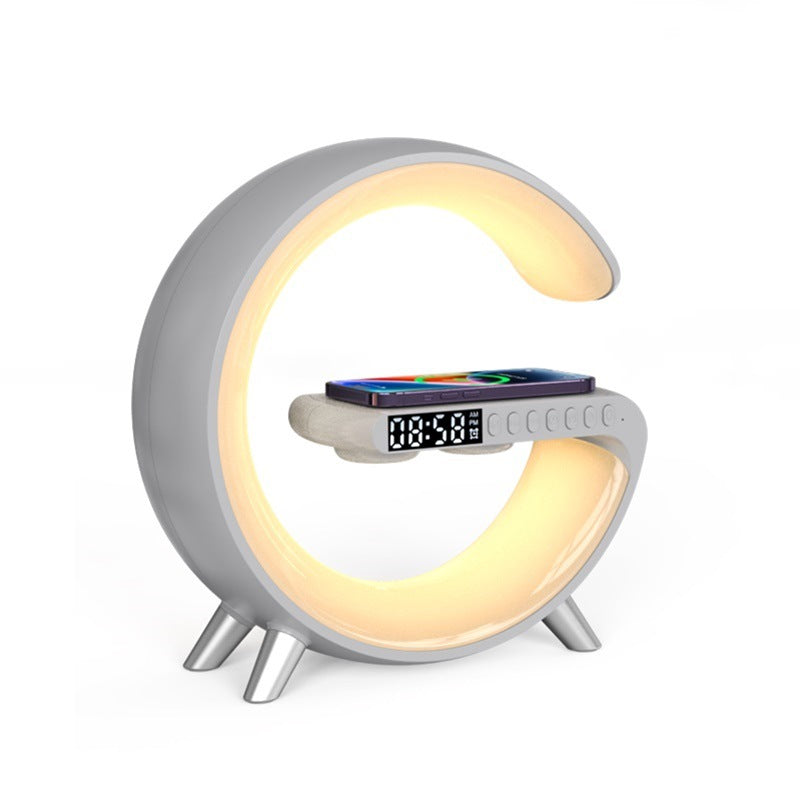 New Intelligent G Shaped LED Lamp Bluetooth Speake Wireless Charger Atmosphere