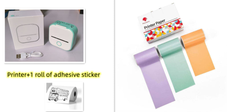 Portable Mini Thermal Photo Printer  Bluetooth-compatible