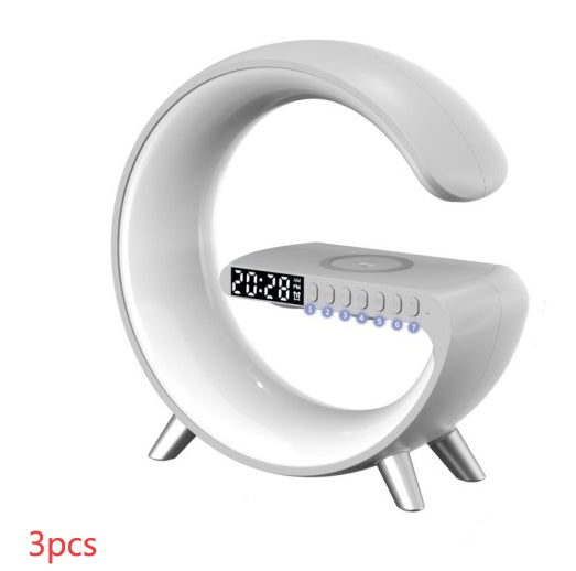 New Intelligent G Shaped LED Lamp Bluetooth Speake Wireless Charger Atmosphere