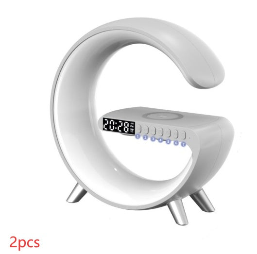 New Intelligent G Shaped LED Lamp Bluetooth Speake Wireless Charger Atmosphere