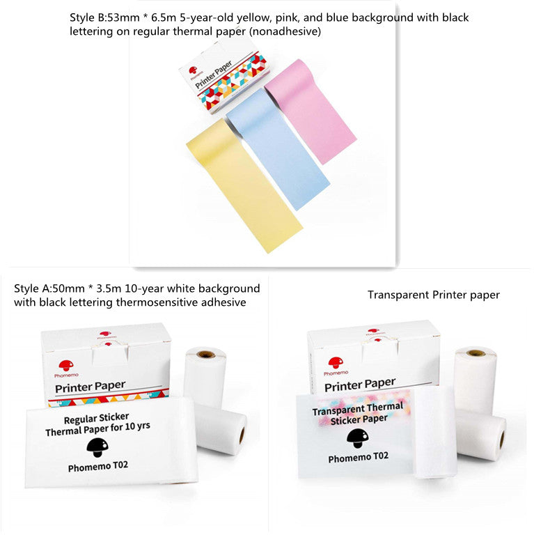 Portable Mini Thermal Photo Printer  Bluetooth-compatible